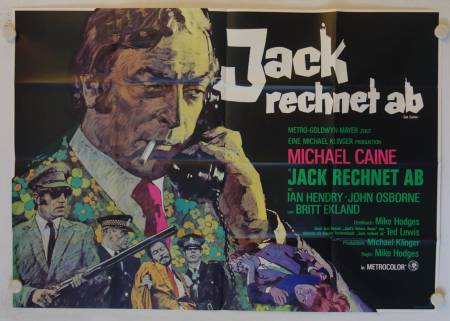 Get Carter original release german doublepanel movie poster